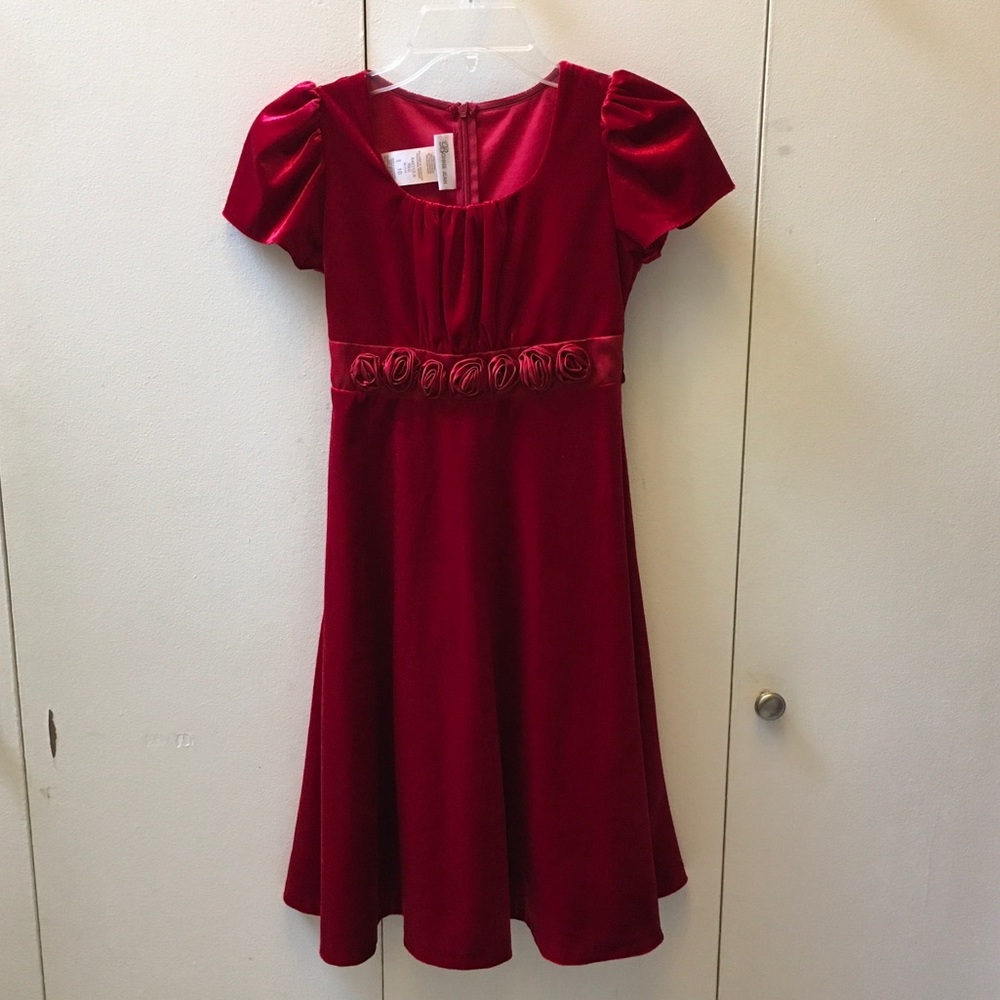 Red Velvet Holiday Dress (Girls’ 10)